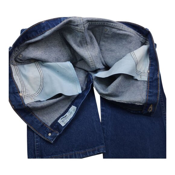 Wrangler Mens Classic Fit Blue Denim Jeans Size 42x30 100% Cotton Heavyweight - Picture 7 of 8